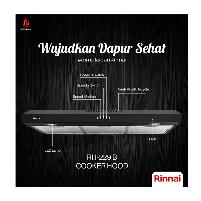 Rinnai Cooker Hood - RH229B